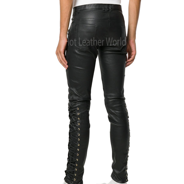 Trendy Men Leather Pant -  HOTLEATHERWORLD