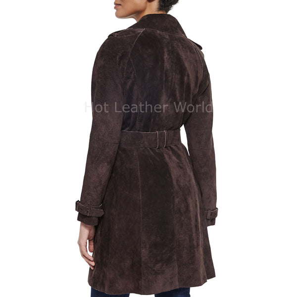 Winter Special Women Suede Leather Coat -  HOTLEATHERWORLD