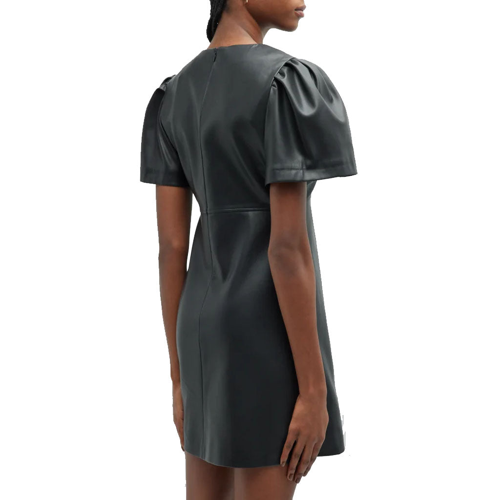 Trouble Maker Leather Dress~Black — Elegant Couture Inc