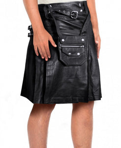 Men Leather Kilts