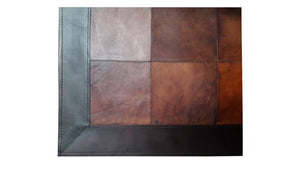 Colorful leather rugs for home decor