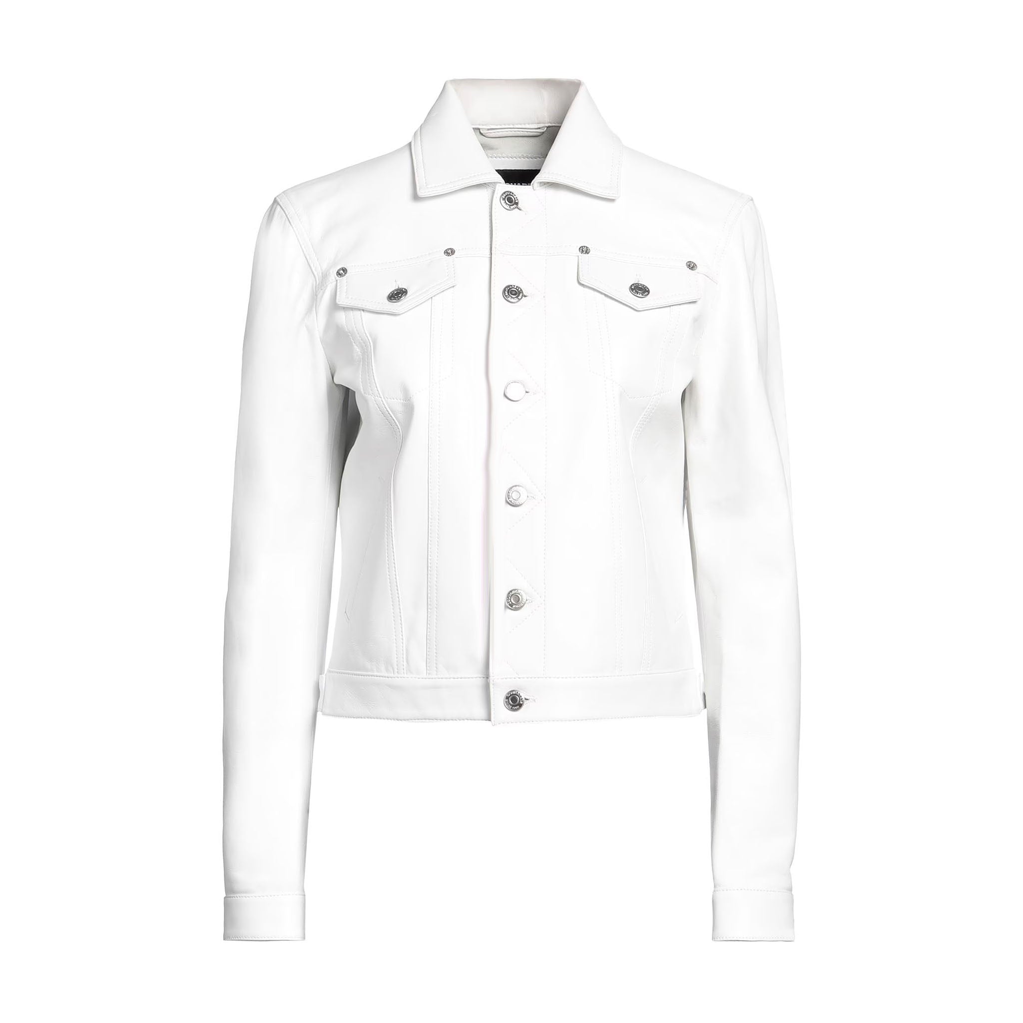 Classic Collar Women Genuine Leather Jacket For Women