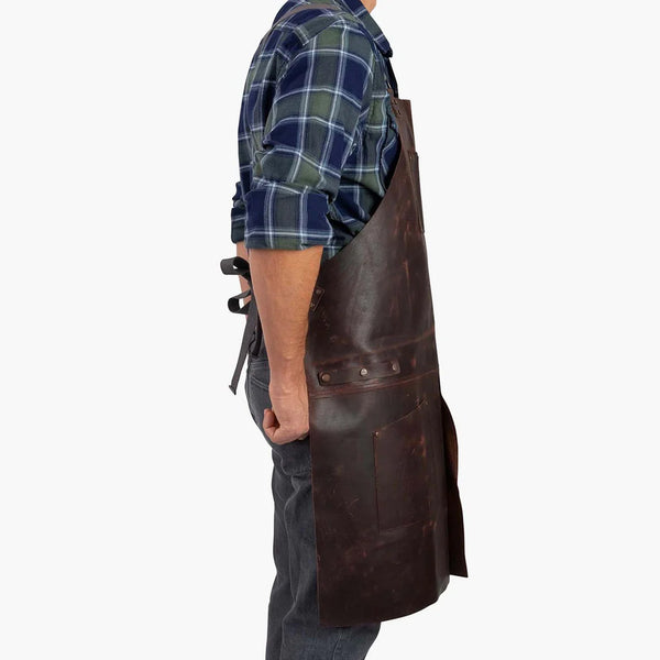 Multitasking Full Grain Genuine Leather Apron For Men