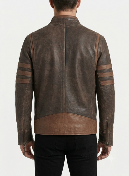 Wolverine Movie Brown Distressed Leather Jacket