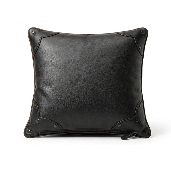 Handcrafted Dragon Scale Styled Leather Pillow Cover