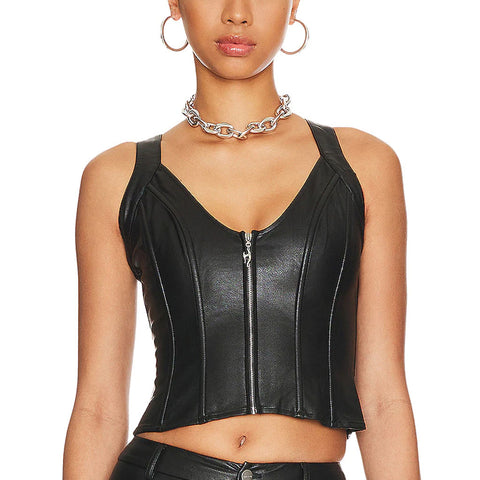 Women Leather Tops