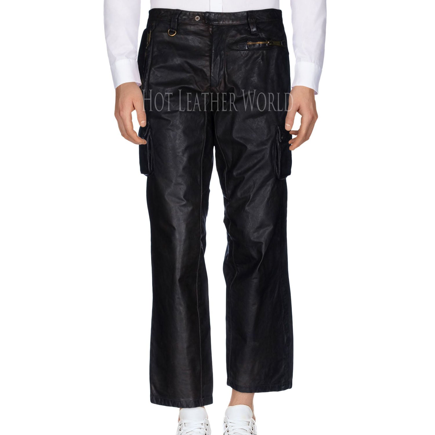 2021 HOT Mens Lace Up Motorcycle Biker Synthetic Leather Long Pants  Nightclub Trousers | Wish