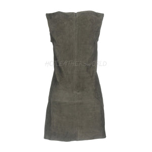 Suede Short Leather Dress 2 / GREY