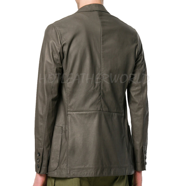 Corporate Style men Leather blazers -  HOTLEATHERWORLD