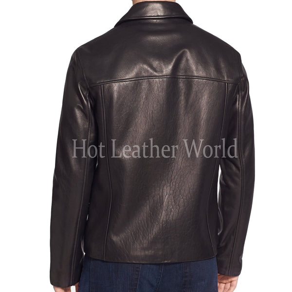 Cool Style Lambskin Leather Coat for Men -  HOTLEATHERWORLD
