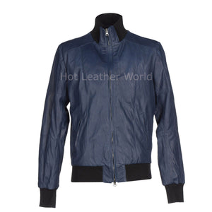 Simplifying Men Leather Bomber Jacket -  HOTLEATHERWORLD