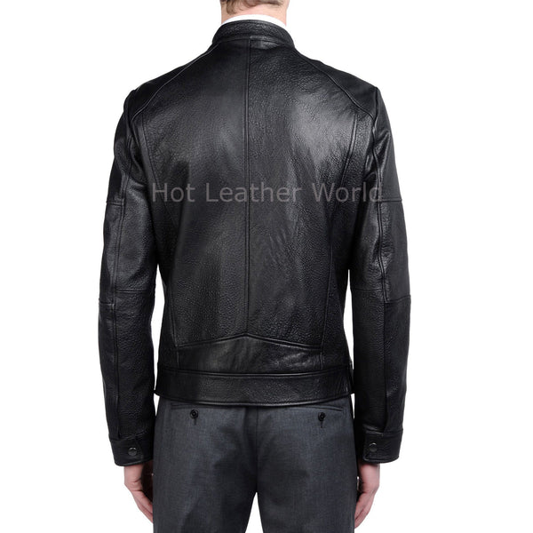 Designer Style Men Leather Jacket -  HOTLEATHERWORLD
