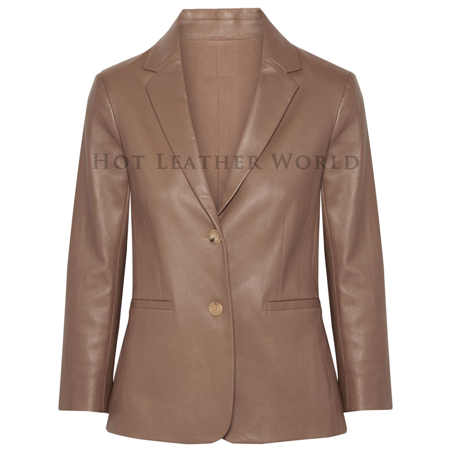 Lamb Leather Women Blazer -  HOTLEATHERWORLD