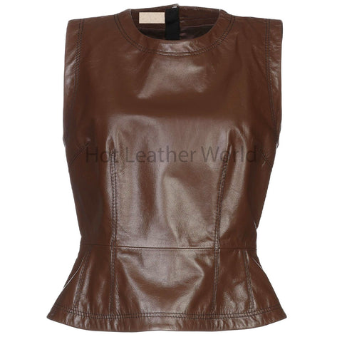 Chic Black Chain Strap Detailed Women Hot Leather Bustier Top