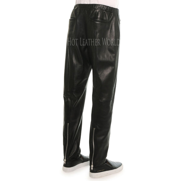 Classic Style Men Leather Pant -  HOTLEATHERWORLD