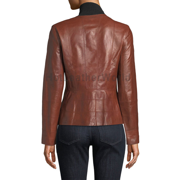 Beautifully Design Women Leather Jacket -  HOTLEATHERWORLD