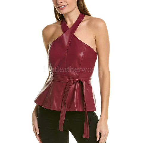 Leather Tops for Women's - Genuine Leather Tops Custom Made 2021 Collection